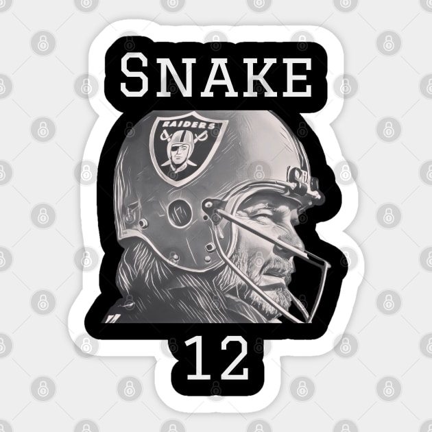 Ken Snake Stabler Sticker by RomansOneTwenty